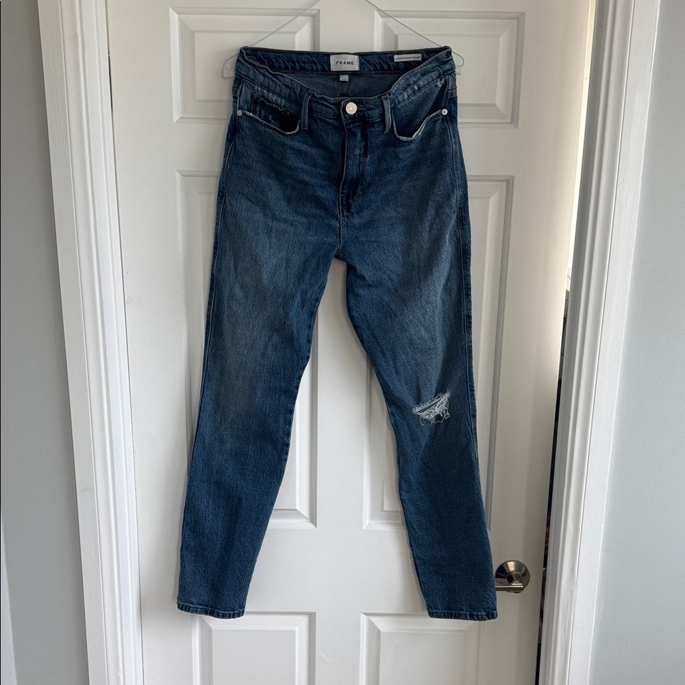 Frame Denim Blue Straight Leg Women's Jeans